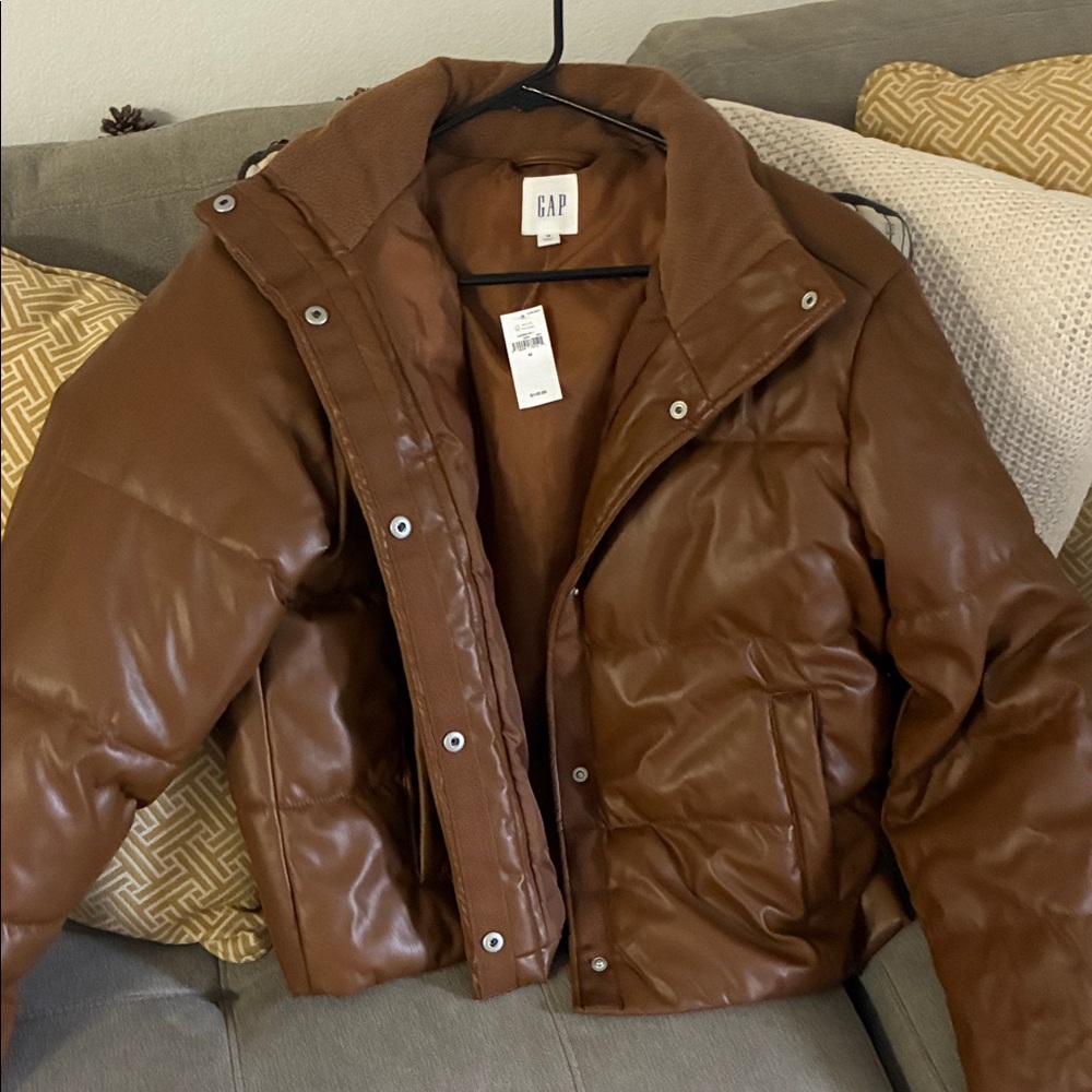 GAP Rich Brown Puffer Jacket
